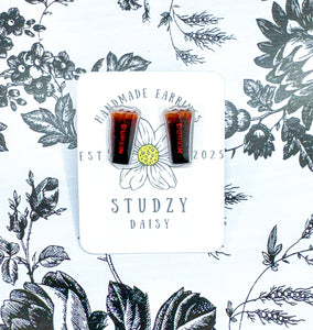 Coffee Addict Studs
