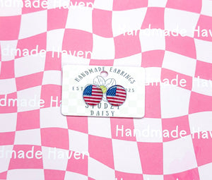 Circle Flag Studs