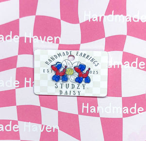 Patriotic Balloon Dog Studs