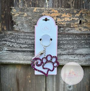 Paws of Love Keychain