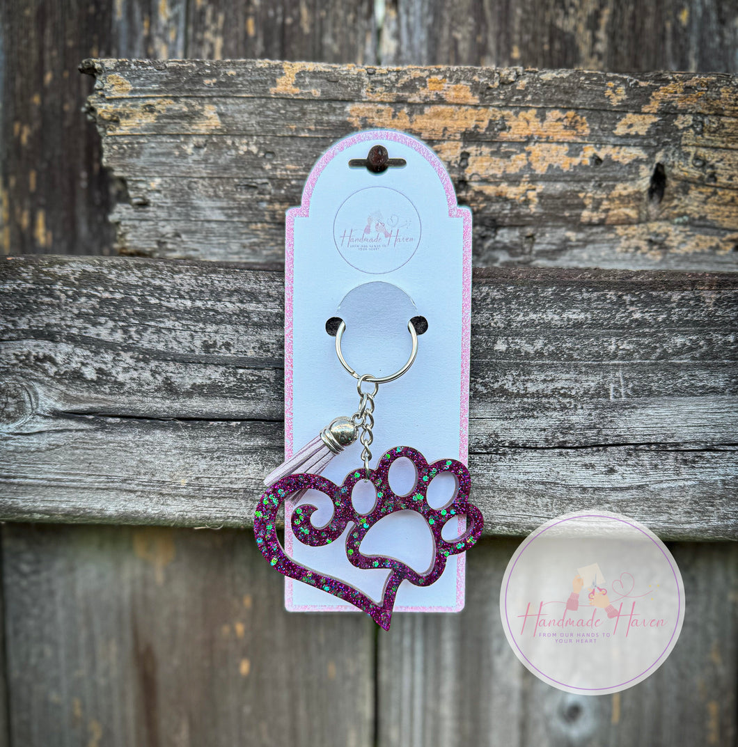 Paws of Love Keychain