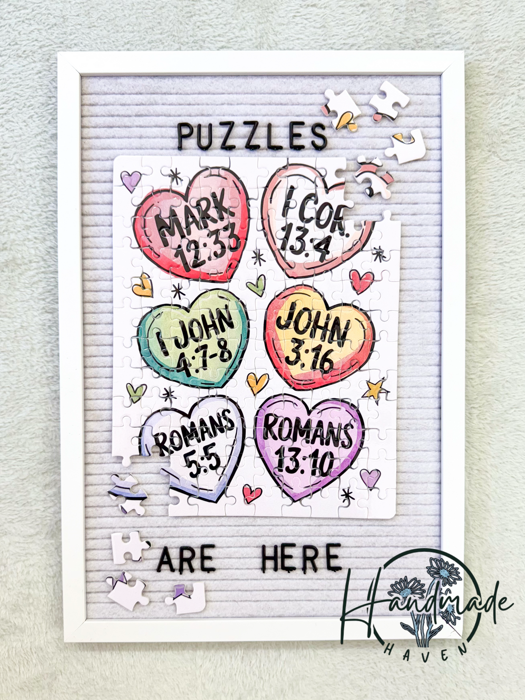 Bible Hearts- 120 pc puzzle