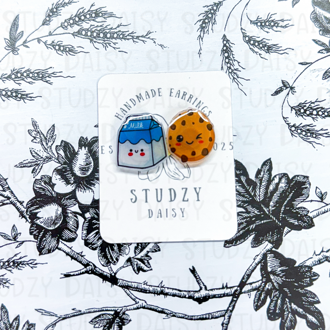 Milk and Cookies Studs